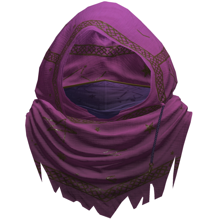 Pink Sorcerer Distressed Rune Hood