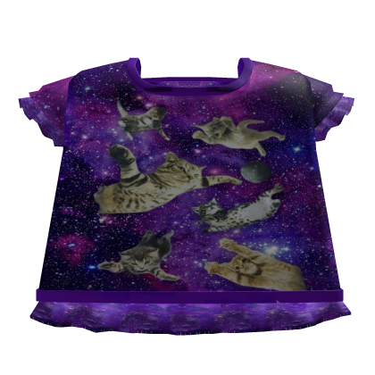 ♡ galaxy kitty cat kawaii shirt cute tweencore moe