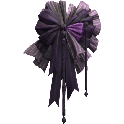 Purple Lace Bow Headpiece Roblox item