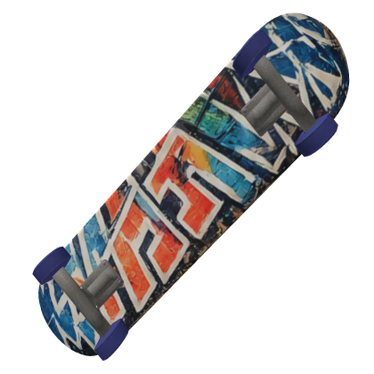Graffiti Skateboard Deck (Blue)