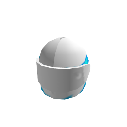 White And Baby Blue Bike Helm By NAWFSIDEHOOVA
