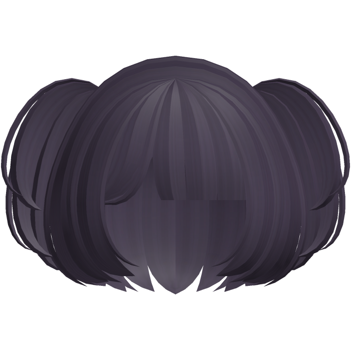 🐾 sweet mini fluffy layered moe pigtails purple