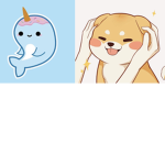 Shiba I nu and narwhal squad ;D