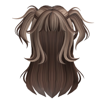 Two-Tone Cute Half up Pigtails Brown & Blonde Roblox item