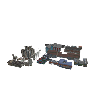 Abandoned building models / meshes