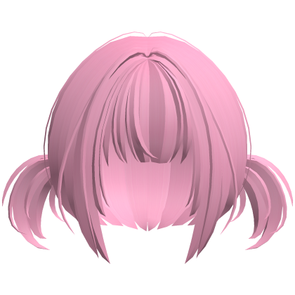 2000s moe anime wispy pigtails low hot pink