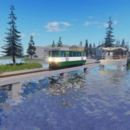 Drive a train in the villages icon