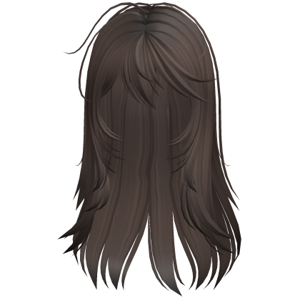 Wispy Rainy Day Messy Emo Hair Brown Roblox item