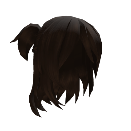 ♡ Messy Cute Pigtails Braid Hair - Dark Brown