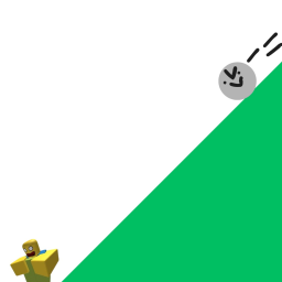 Survive rolling ball down hill obby!