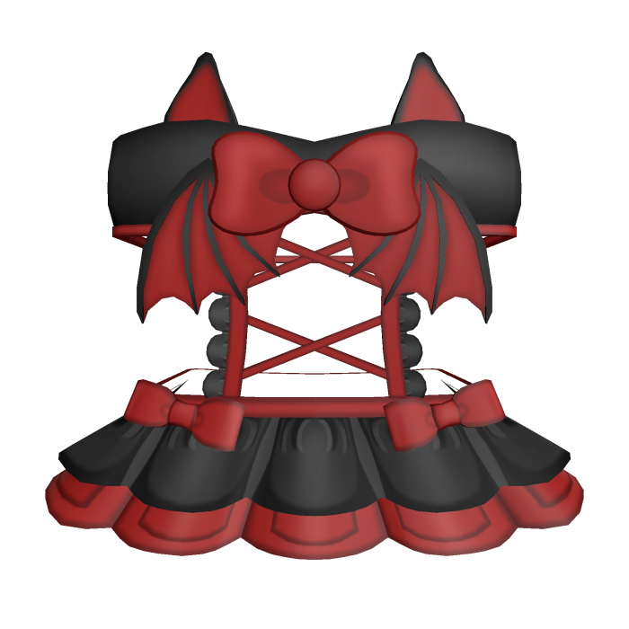 Cute Halloween Dark Bat Wings Corset ! - MM2