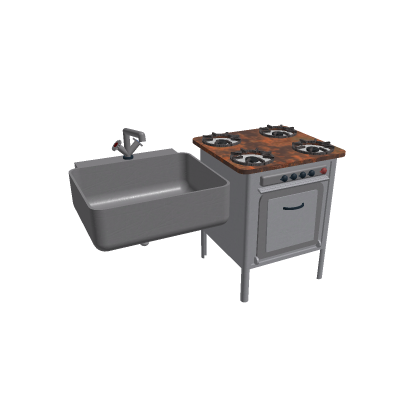 Soviet/Russian Sink and Oven