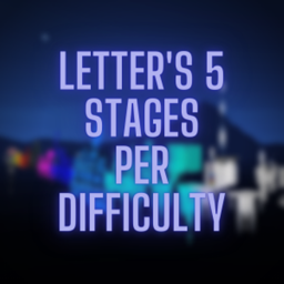Letter's 5 Stages Per Difficulty Chart Obby icon