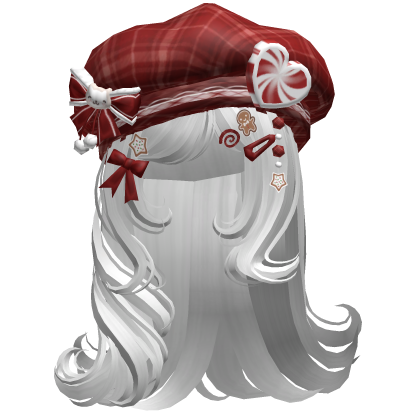 ♡ Christmas Fluffy Beret Combo (White)