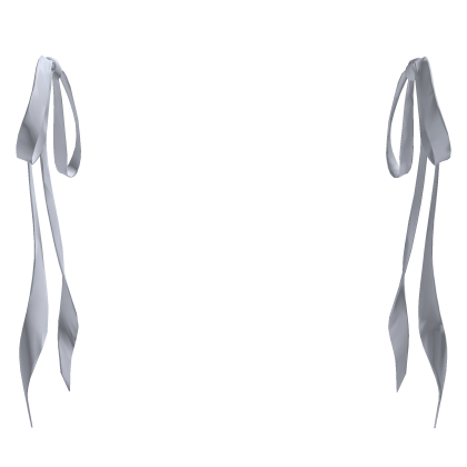White Ribbon Hair Accessory