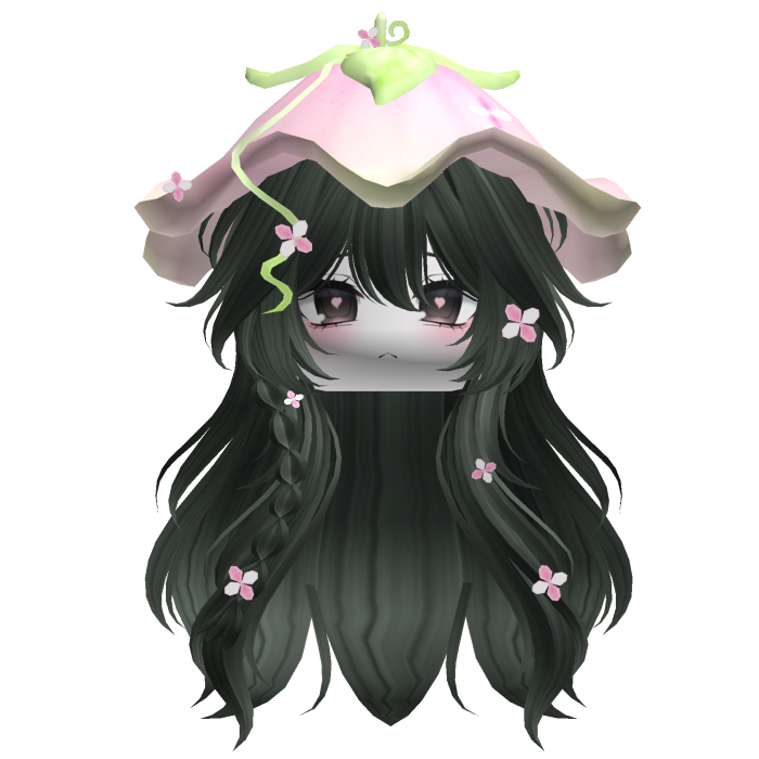 Kawaii Fluffy Layered Flower Hair (Green)