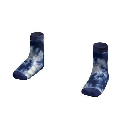 Blue Tie-Dye Socks thumbnail