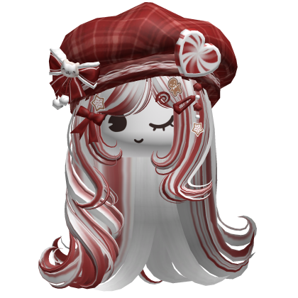 ♡ Christmas Fluffy Beret Combo (White & Red)