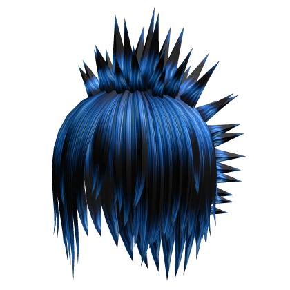 Scene blue layered messy liberty spike Mohawk  Roblox item