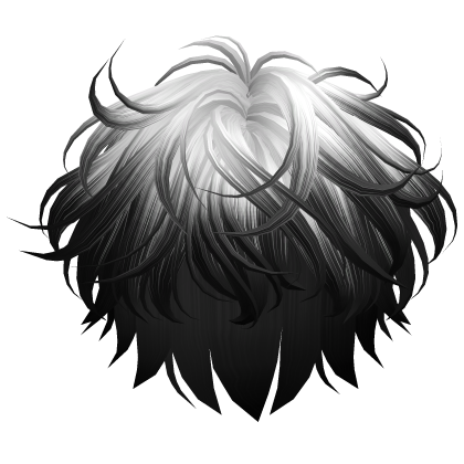 Curly Cute Boy Hair (White n Black) Roblox item