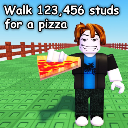 Walk 123,456 studs for a pizza🍕