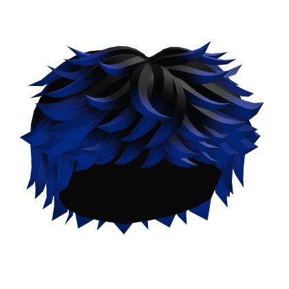Black to Blue Messy Hair Roblox item