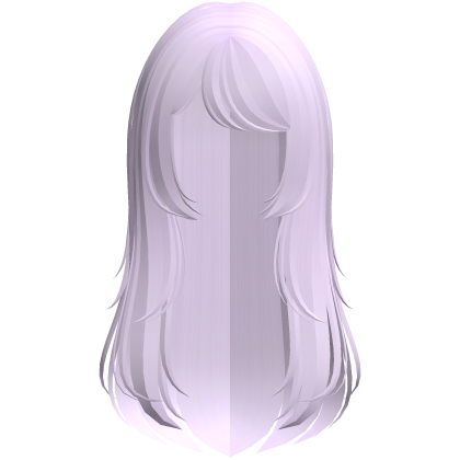 cute long layered wispy doll hair in purple Roblox item