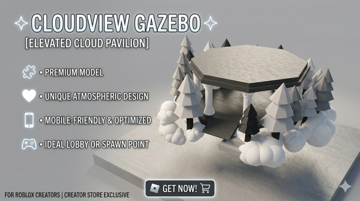 🏛️ Cloudview  - Winter Cloud  [Low Poly] preview 1