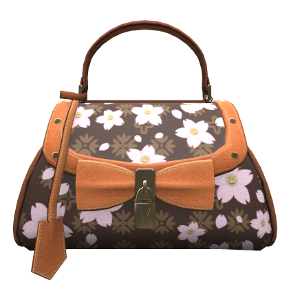 🌸 Y2K Sakura Gyaru Designer Brown Purse Handbag thumbnail