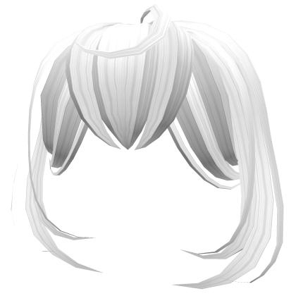 Loose Anime Messy Curtain Bangs in White