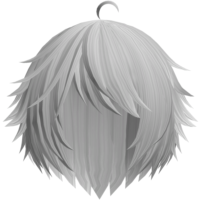 Silver Cute Kawaii Emo Anime Tuft Hair