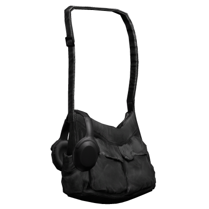 Side Bag With Headphones Black thumbnail
