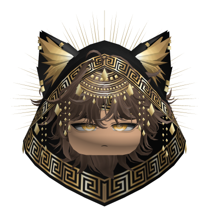 Egyptian Mullet w/ Divine Gold Black Hood