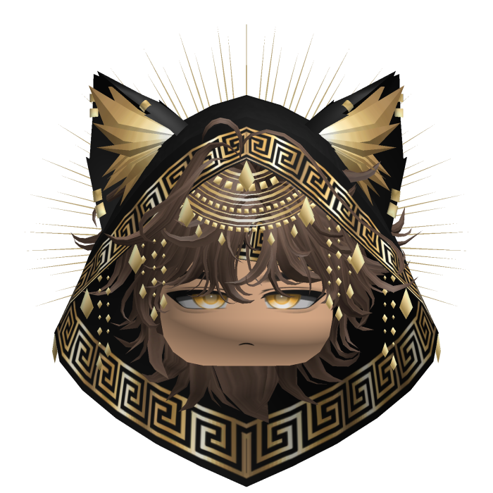 Egyptian Mullet w/ Divine Gold Black Hood