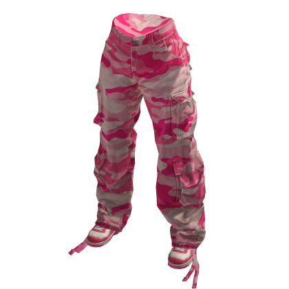 Hot Pink Urban Baggy Camo Cargos thumbnail