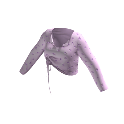 [FDDUGC]Floral Crop Top(pink)