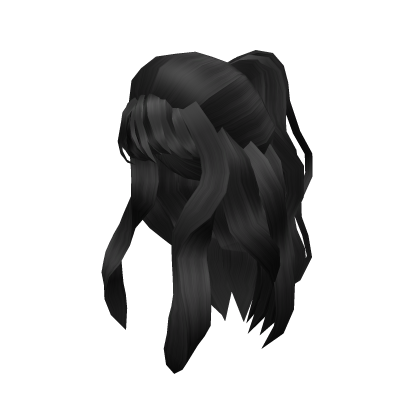 Black Curly Popstar Bangs Roblox item