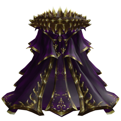 Purple and Gold Monarch Cape
