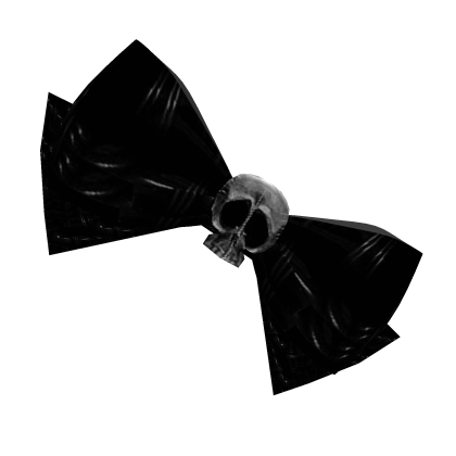 GIANT punk skull bow 