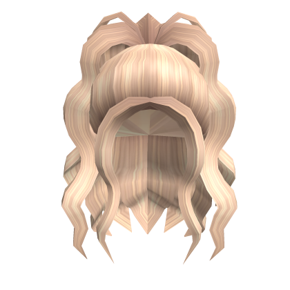 Blonde curly celebrity hair Roblox item