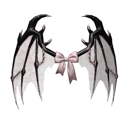 Whispered Wings (black&pink) Roblox item