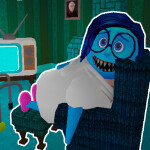 INSIDE OUT! GRUMPY GRAN!(SADNESS) Scary OBBY!