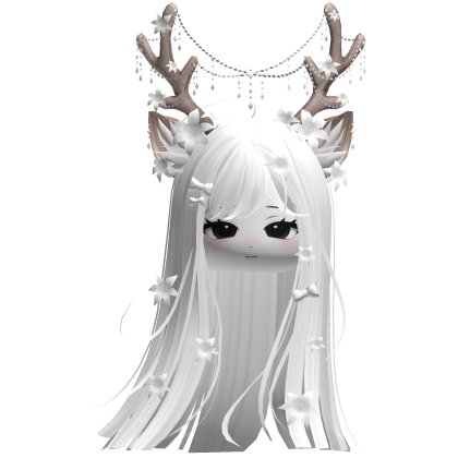 Ethereal Christmas Fairy Fawn Hair w/ Antlers