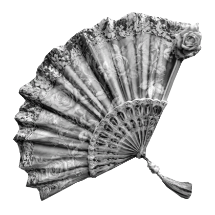 White Traditional Maximalist Japanese Fan Roblox item