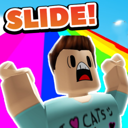 SLIDE DOWN A RAINBOW OBBY!!!