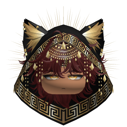 Egyptian Mullet w/ Divine Gold Black Hood