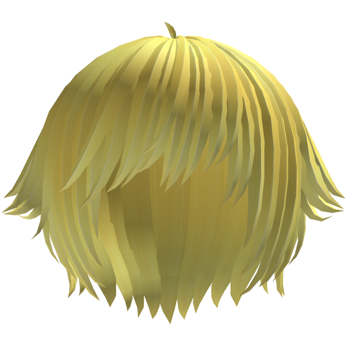 ´ཀ` emo anime catboy tufts hair in yellow blonde