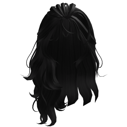 Long Lush Wavy Black Hair Roblox item