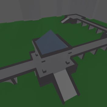 Old golden outlined arena