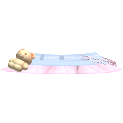 kawaii blue pink y2k heart denim skirt Roblox item